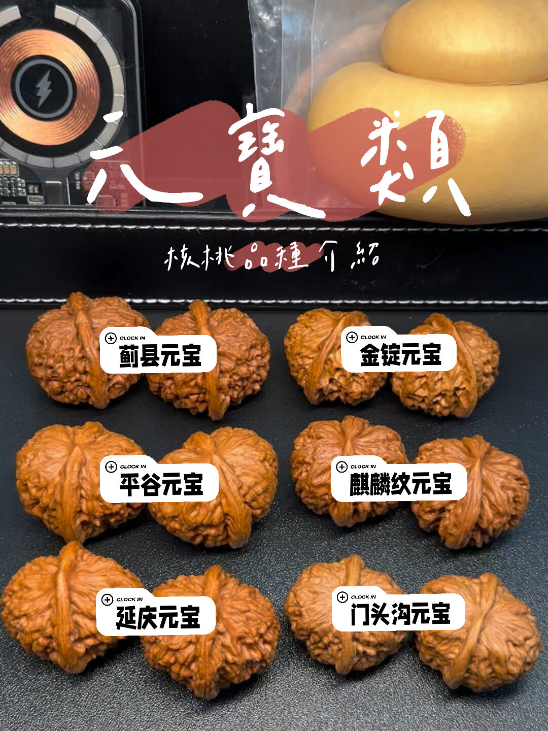 文玩核桃品种介绍——元宝类6款