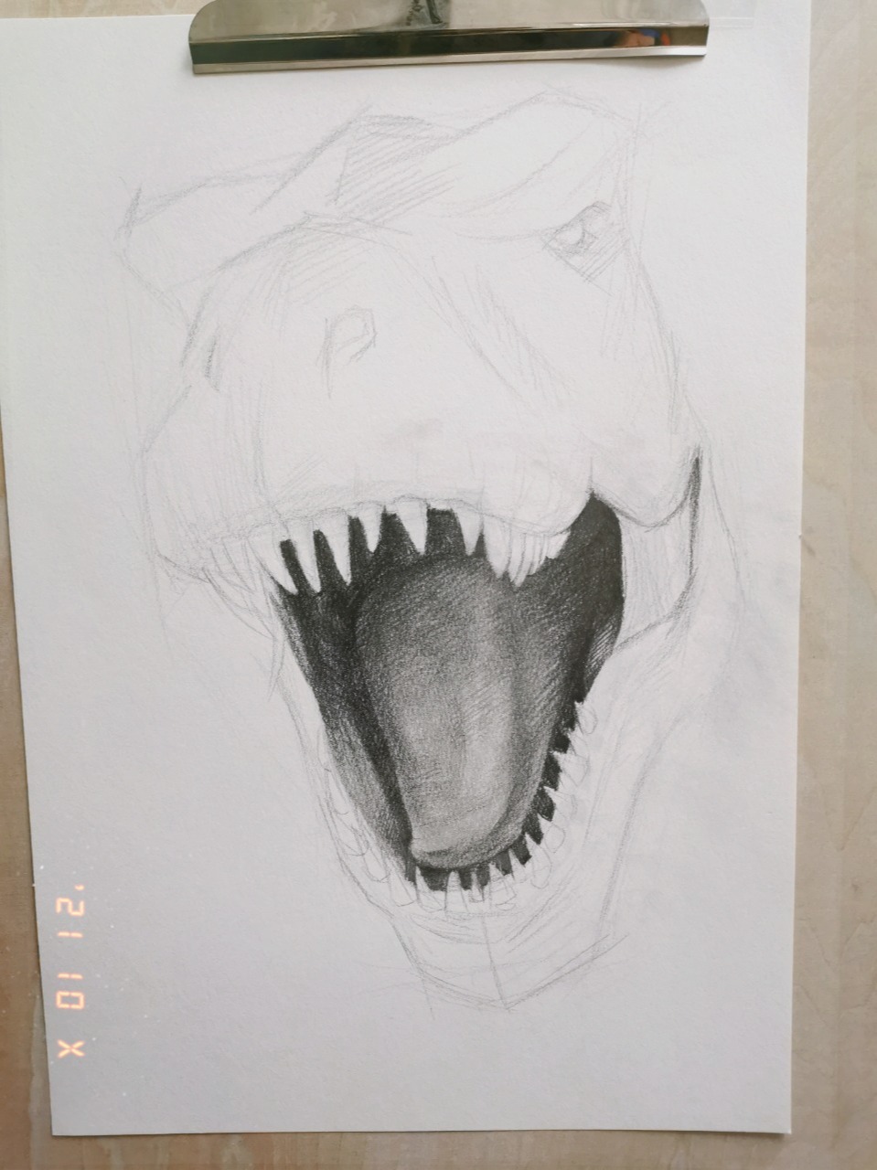 素描一只霸王龙