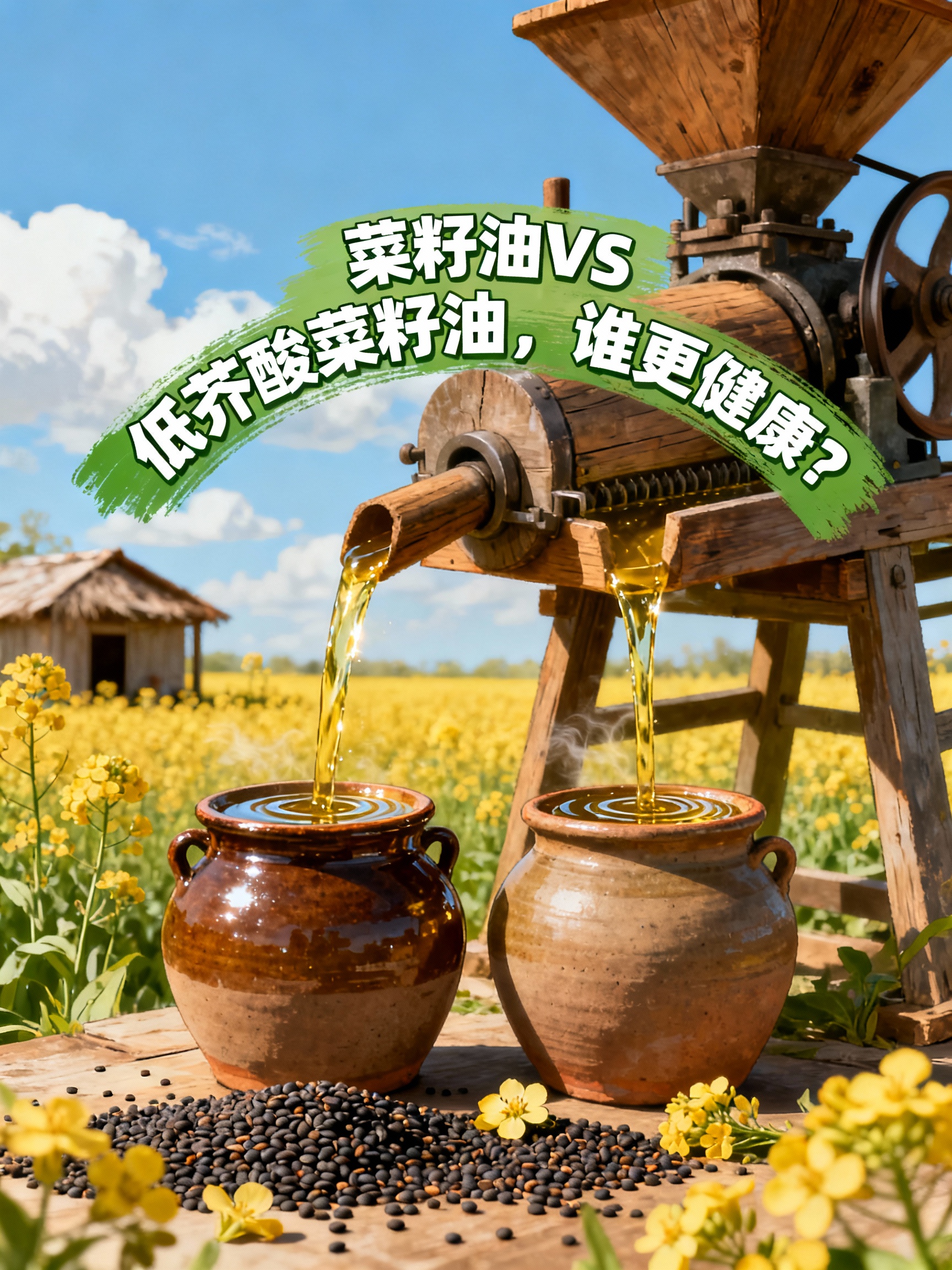 菜籽油VS低芥酸菜籽油，谁更健康？