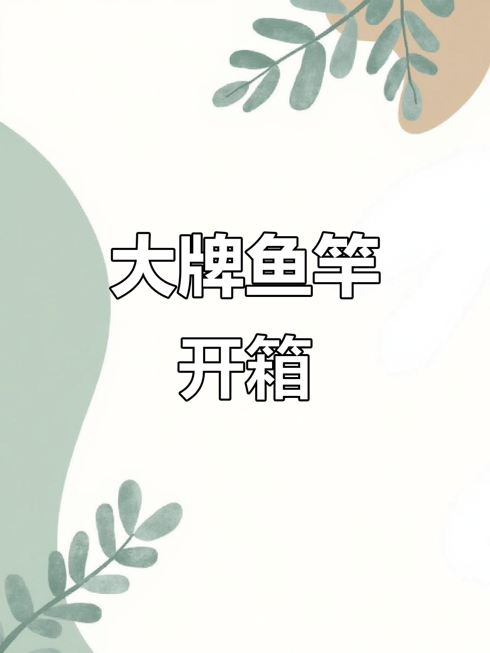 各种大品牌鱼竿开箱,宝飞龙、名伦一应俱全