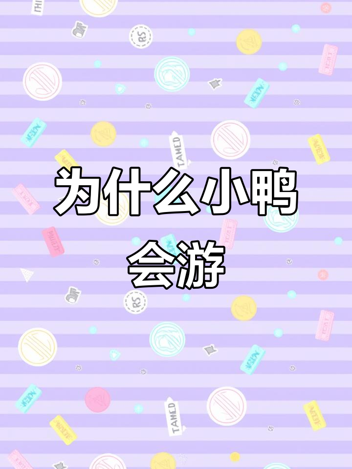 小鸭子为何能轻松游泳?揭秘它的秘密武器