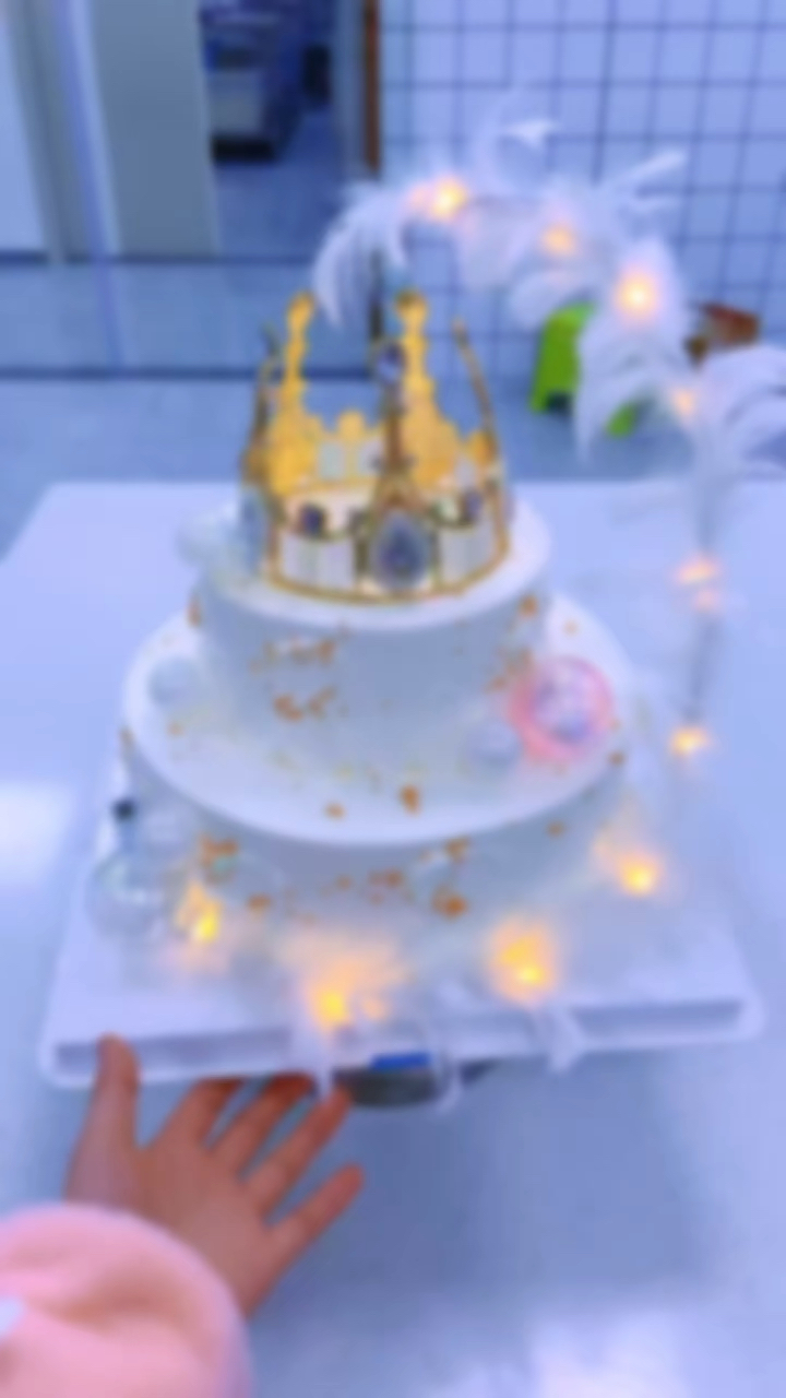 女神双层生日蛋糕简单时尚款