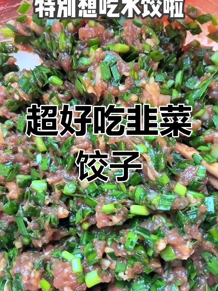 韭菜肉馅水饺,超香!教你做不漏汤的秘诀