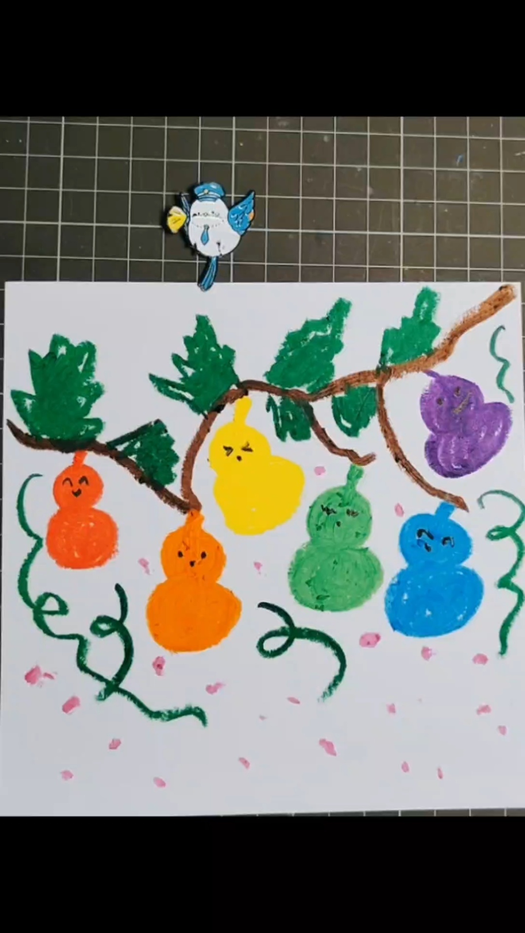 葫芦娃儿童画/创意美术/幼儿园小班中班大班