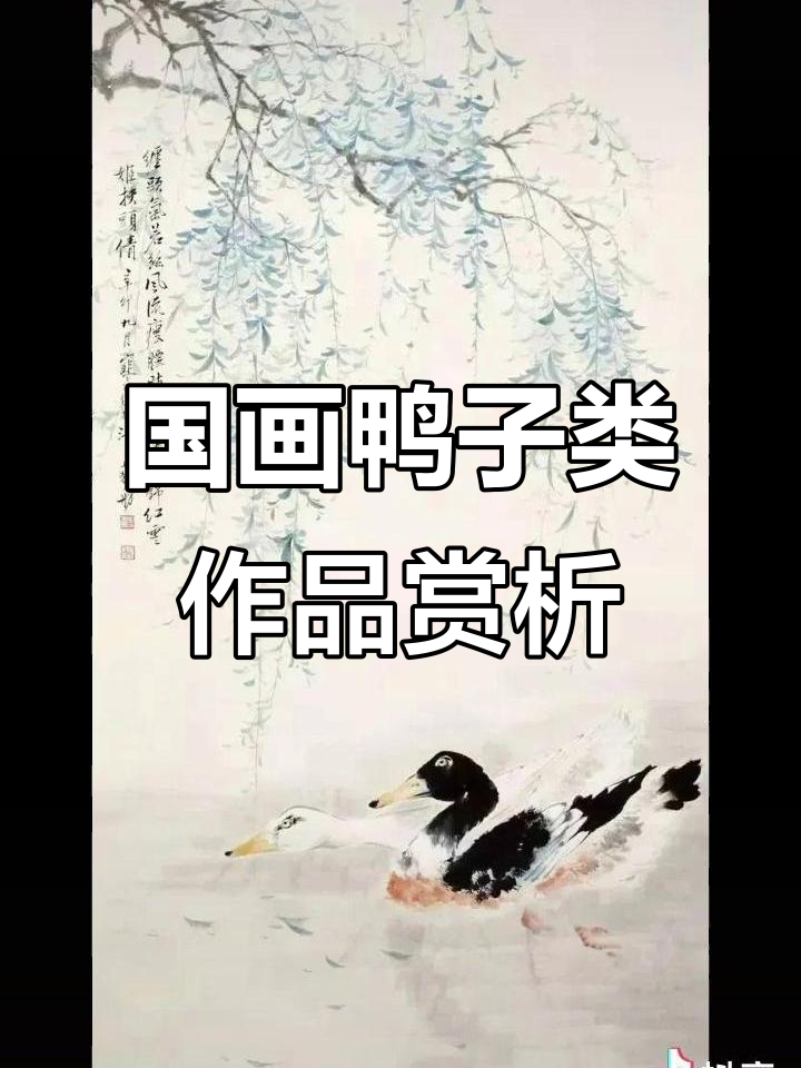 欣赏中国画中的鸭子作品，感受国画花鸟的魅力