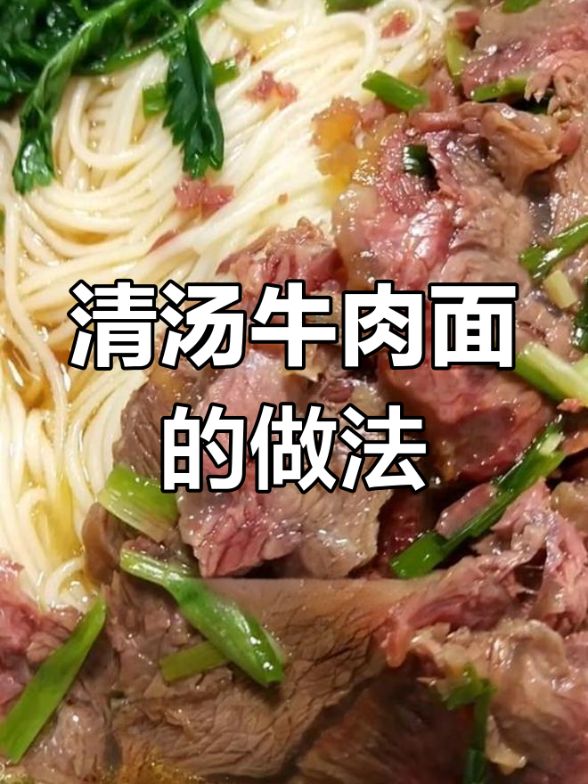 简单清汤牛肉面,孩子最爱!