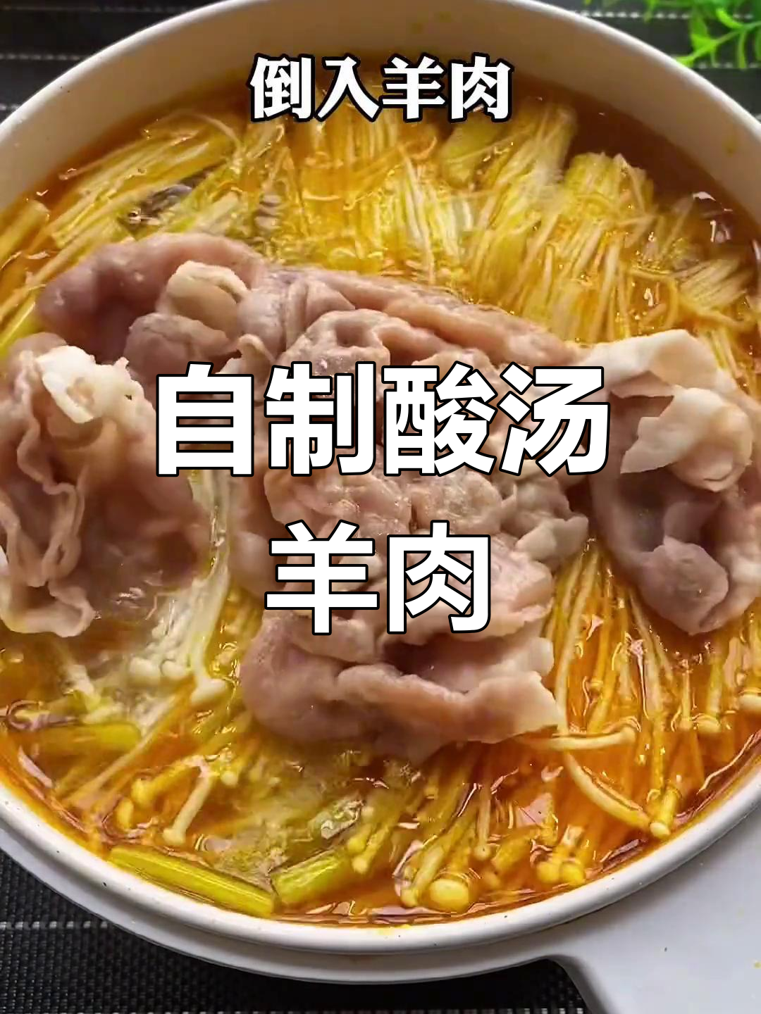 酸汤羊肉,家常做法更美味