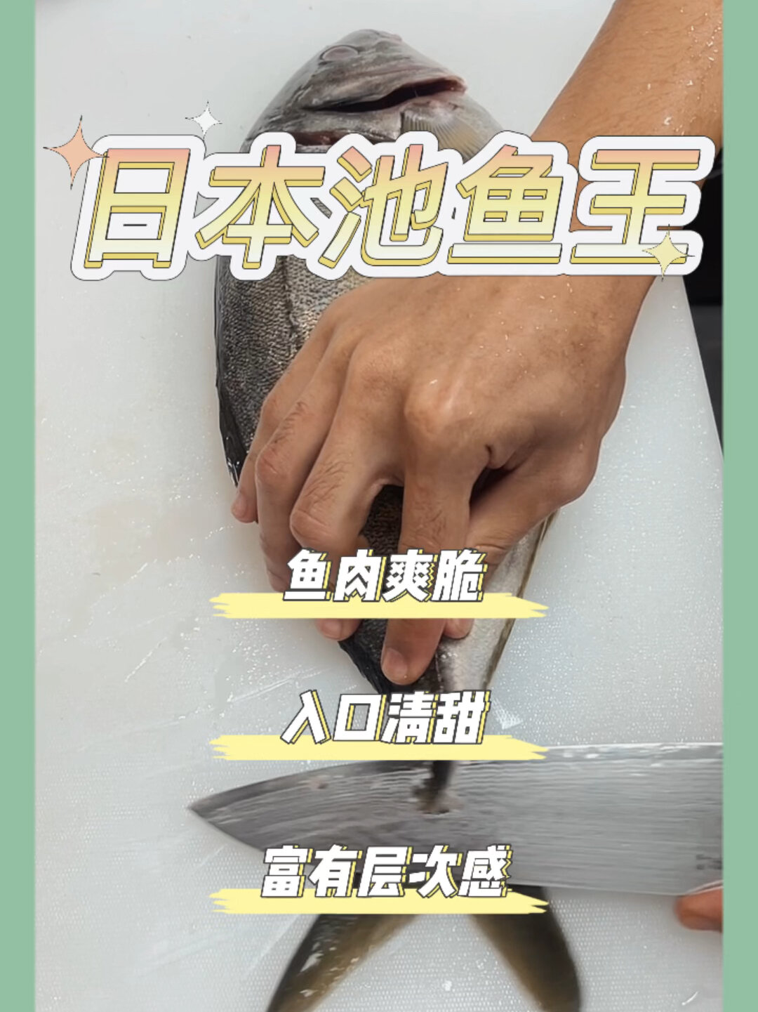 一条来自日本的池鱼王到中国能这么吃……