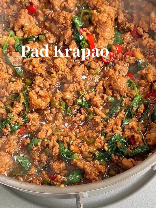 香辣下饭泰式打抛猪肉盖饭巨巨巨好吃