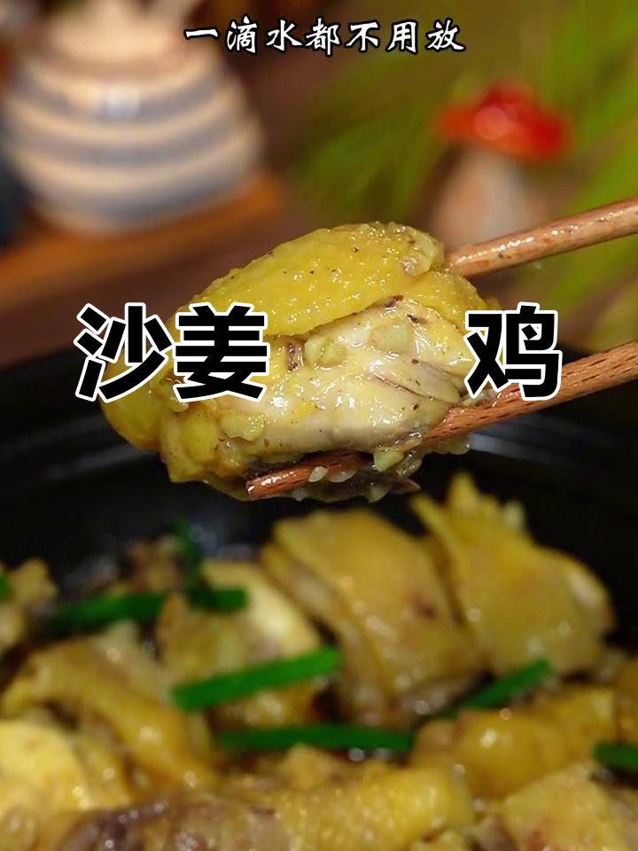 广东沙姜鸡煲,鲜嫩多汁,拌饭一绝!