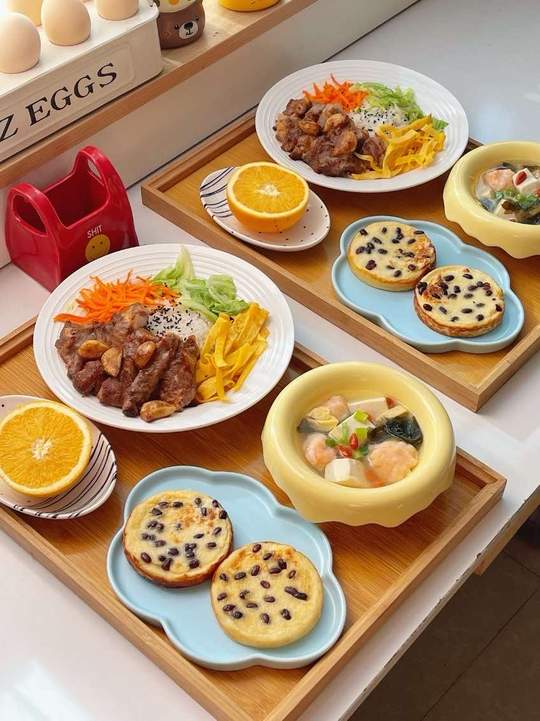 小学生晚餐食谱:蒜香猪排饭+山药红豆饼