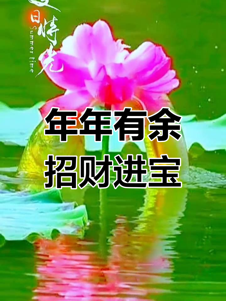 荷花与鲤鱼:年年有余的象征