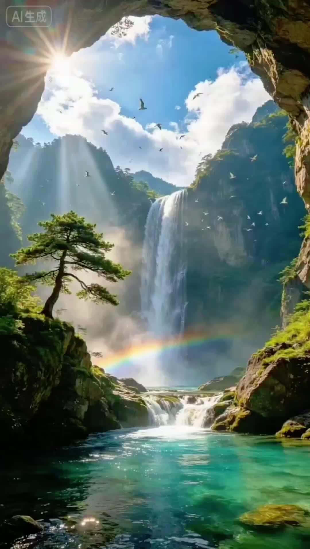 #山水聚财财源滚滚来#治愈系风景#上热门