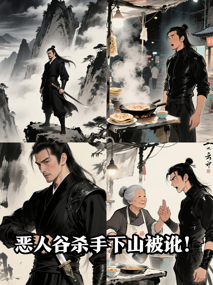 恶人谷第一杀手下山买煎饼,反被大妈讹到倾家荡产