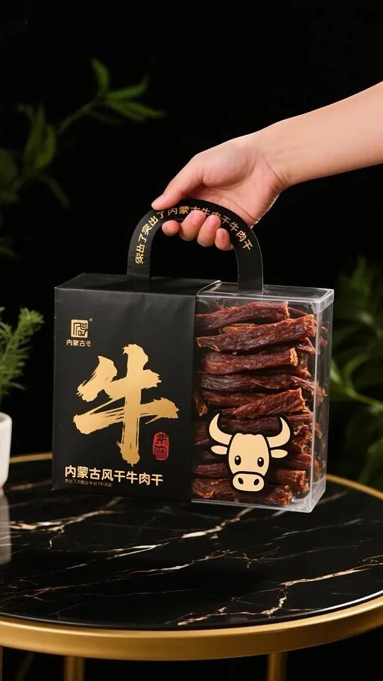 内蒙古草原风味来袭！精选草原黄牛后腿肉，经传统工艺风干，嚼劲十足！咸香入味，丝丝纤维饱含肉