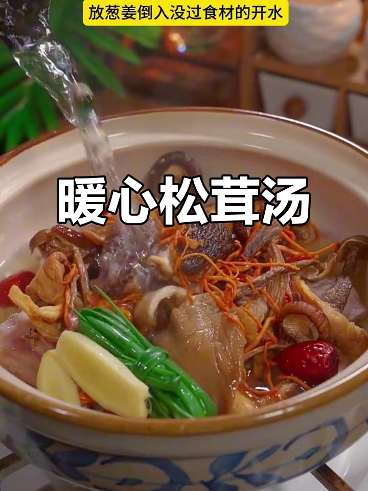 寒冷的季节，一碗松茸汤温暖人心，滋补又美味