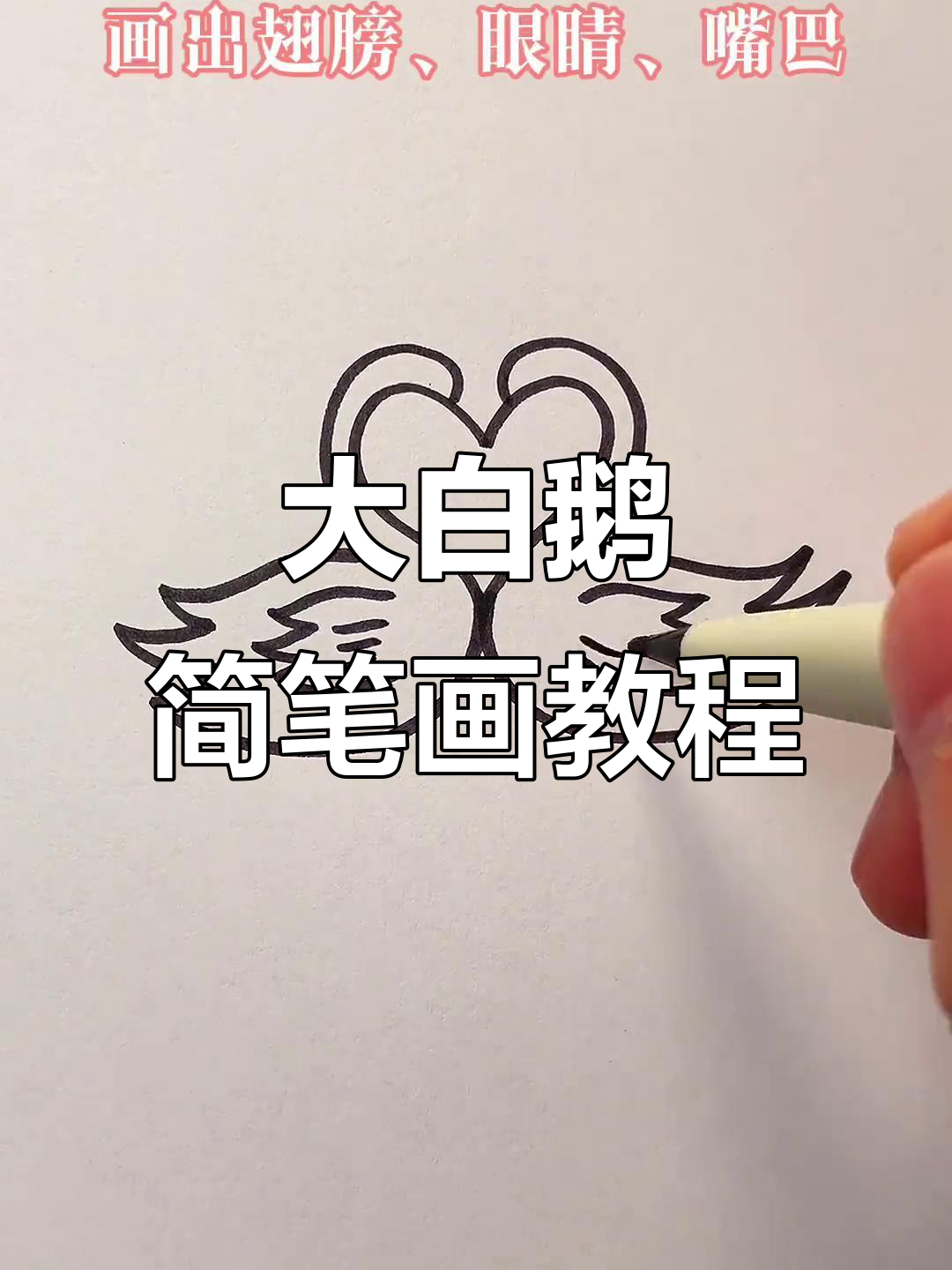 轻松画出大白鹅，零基础也能搞定！