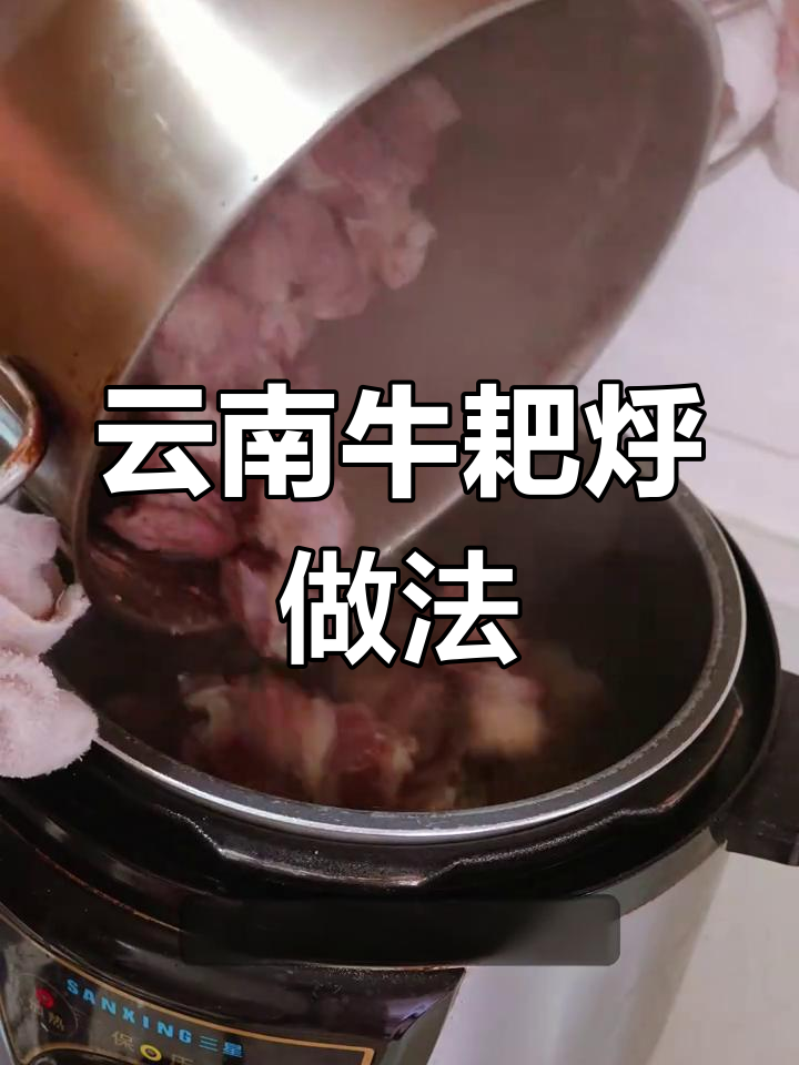 云南傣族牛耙烀,牛肉炖汤配香料,味道超赞!