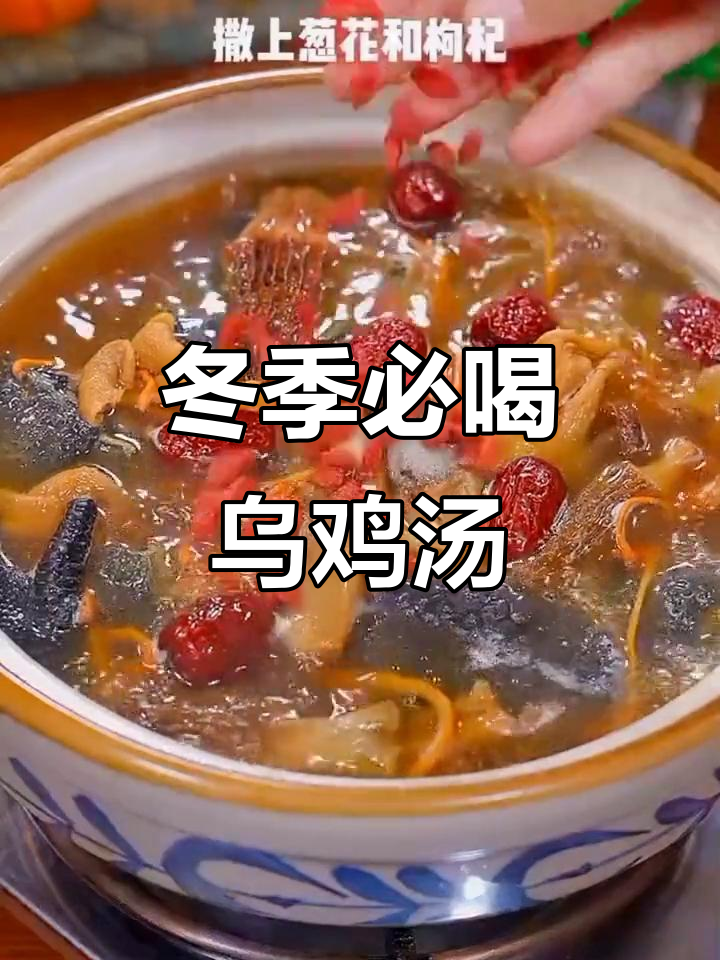 寒冷天气必备!乌鸡汤暖心又美味,做法超简单