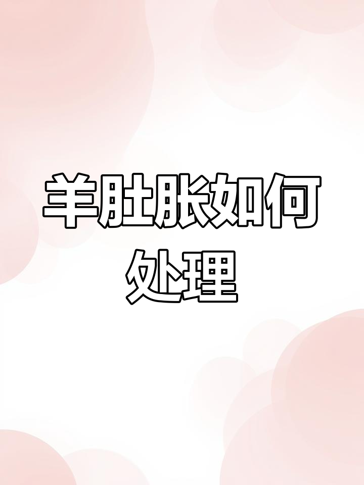羊吃多了肚胀怎么办?教你快速缓解方法