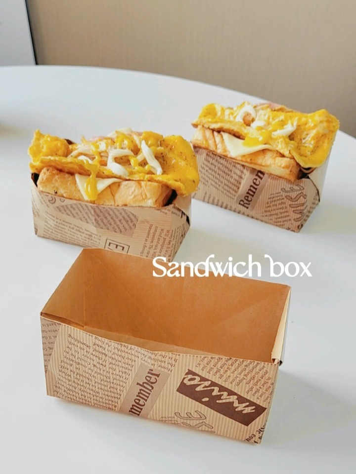 一看就会早餐三明治吐司盒子折纸来啦!
