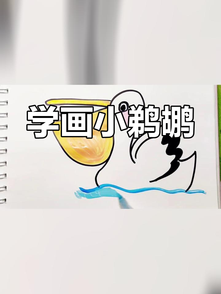 简单可爱的鹈鹕简笔画教程