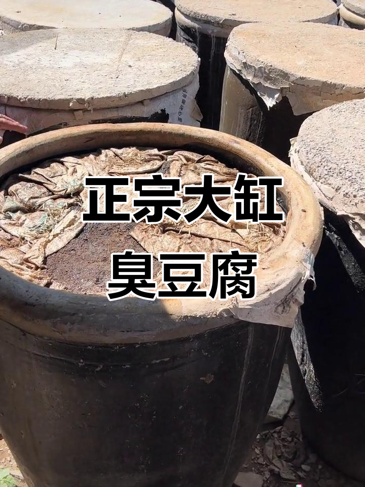 传统老式大缸臭豆腐,正宗味道让人怀念