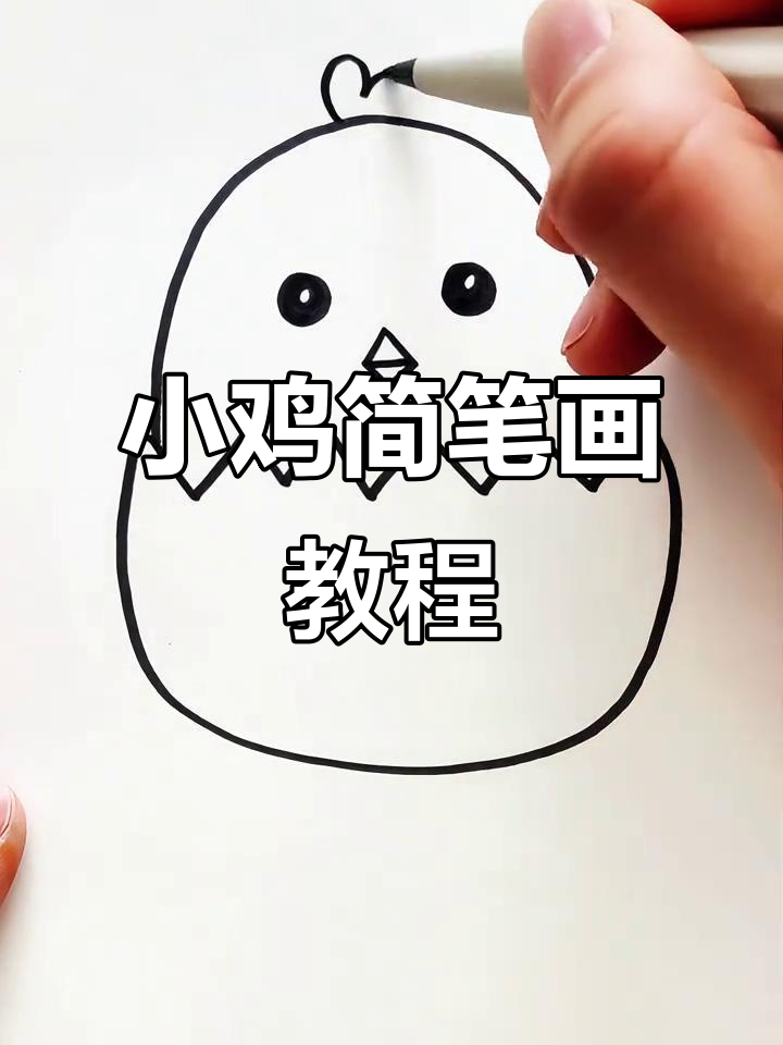 轻松学画小鸡,简单又可爱!
