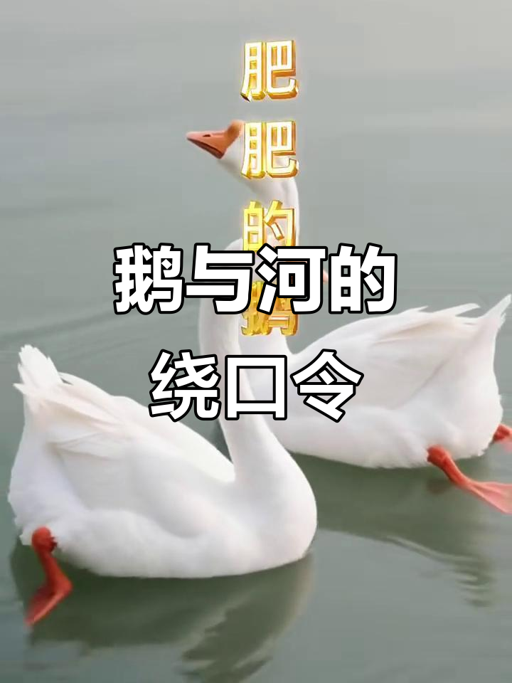 鹅过河还是河渡鹅?一起挑战绕口令!