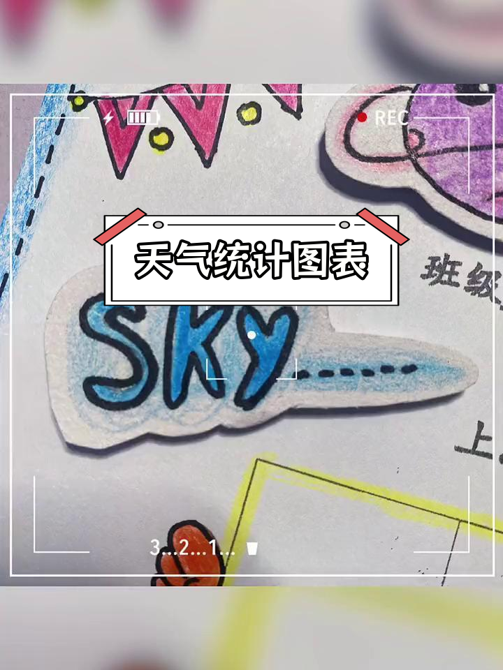 小学生手抄报:天气与统计图