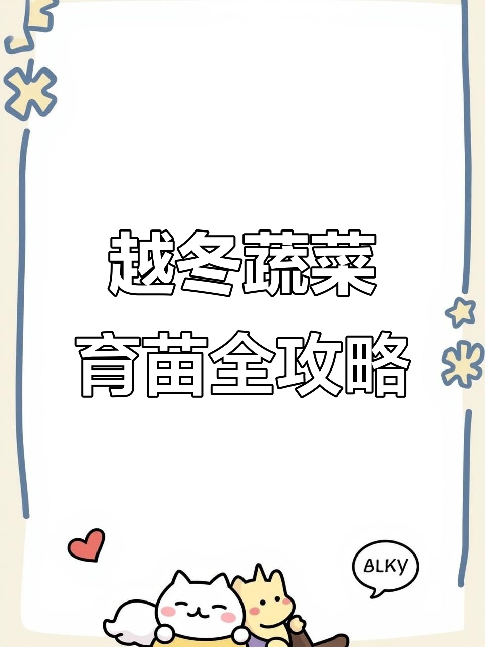 播种冰菜、冬寒菜,越冬花菜和尖包菜的育苗技巧
