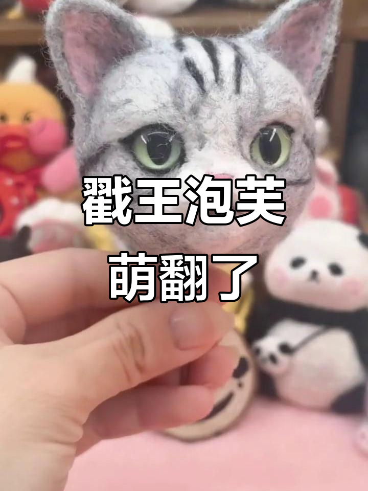 王泡芙太可爱了,戳羊毛毡手工DIY超有趣