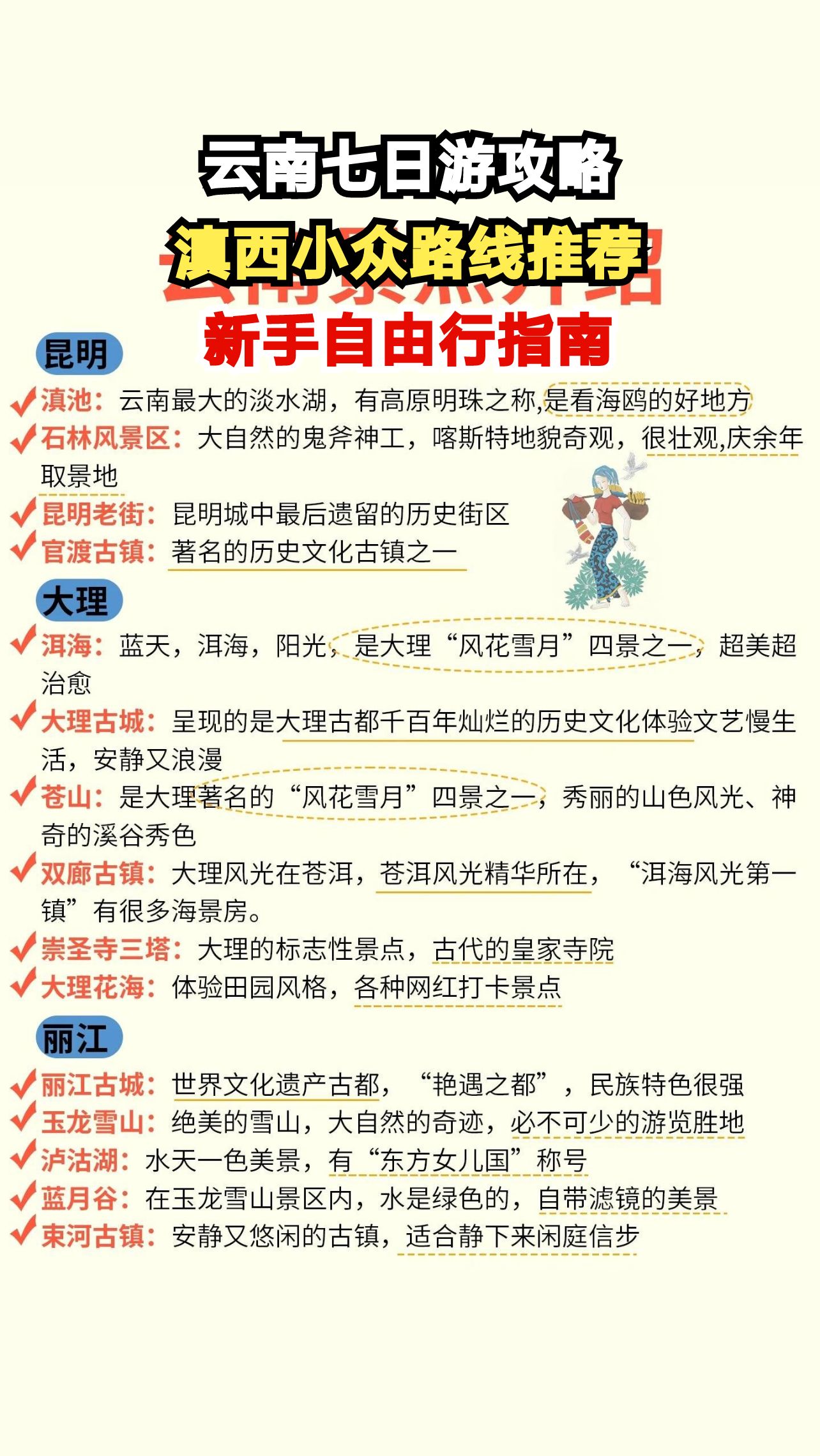 第一次去云南怎么玩？这份七日行程单让你轻松玩转滇西秘境