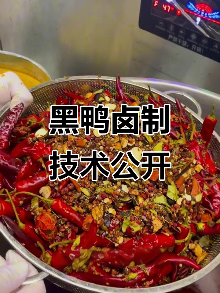 武汉黑鸭卤制全流程揭秘,麻辣鲜香一学就会