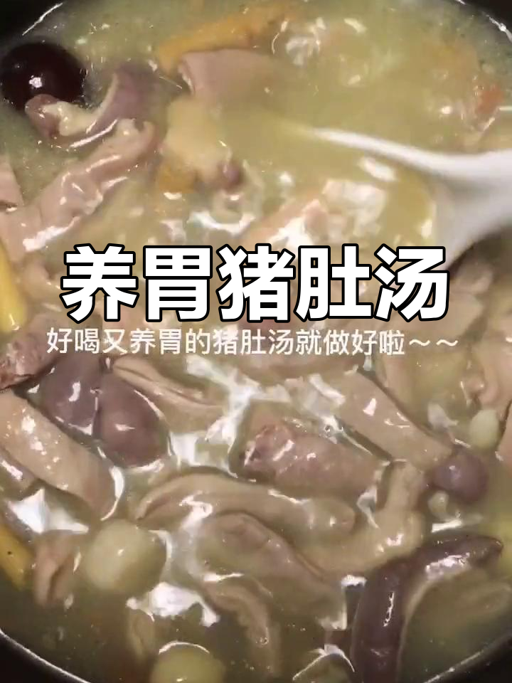 营养满满的猪肚汤,滋补又养胃