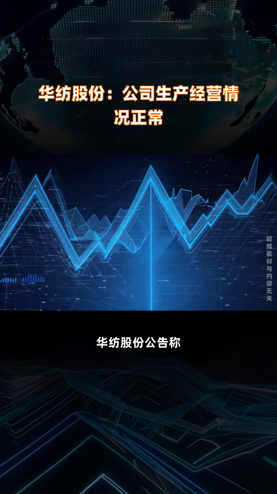 华纺股份:公司生产经营情况正常|快报
