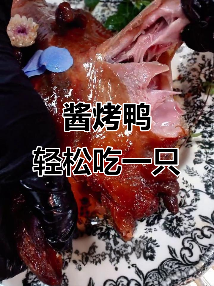 一只酱烤鸭,我一个人就能搞定!