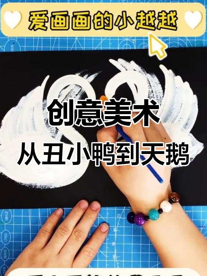 从丑小鸭到白天鹅,创意儿童画带你蜕变