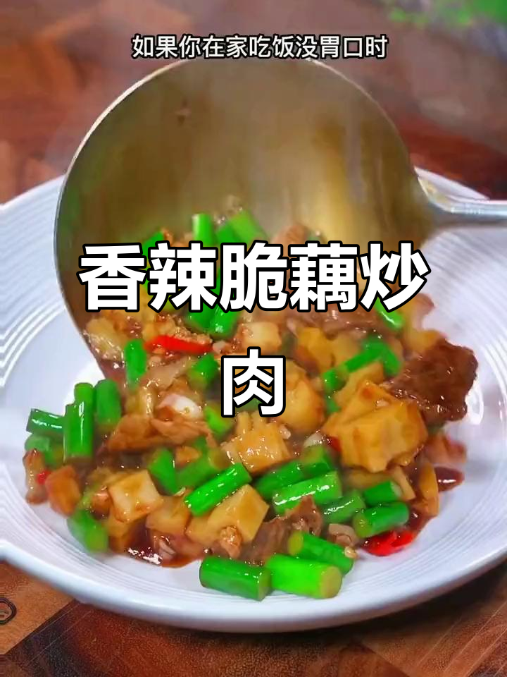 酸辣脆爽莲藕炒肉，米饭必备下饭神器