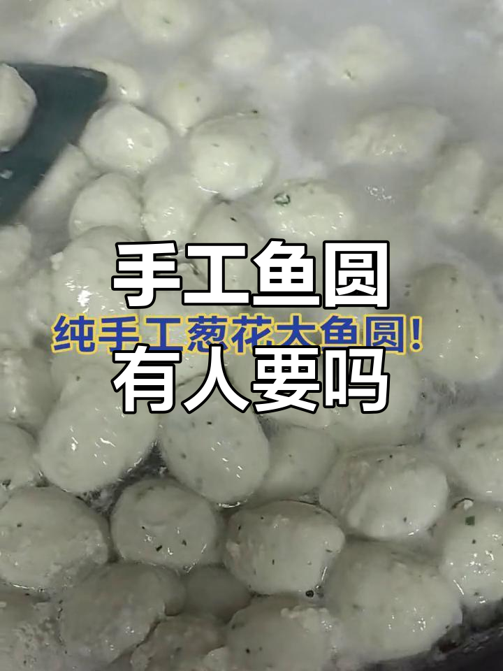 纯手工葱花大鱼圆,健康又营养,有想要的没?