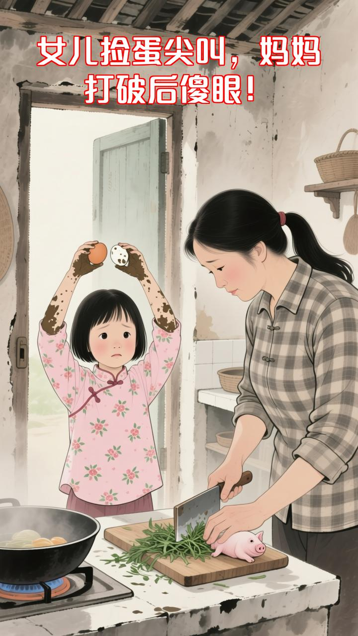 女儿捡鸡蛋发现异常，妈妈打破后真相惊人！