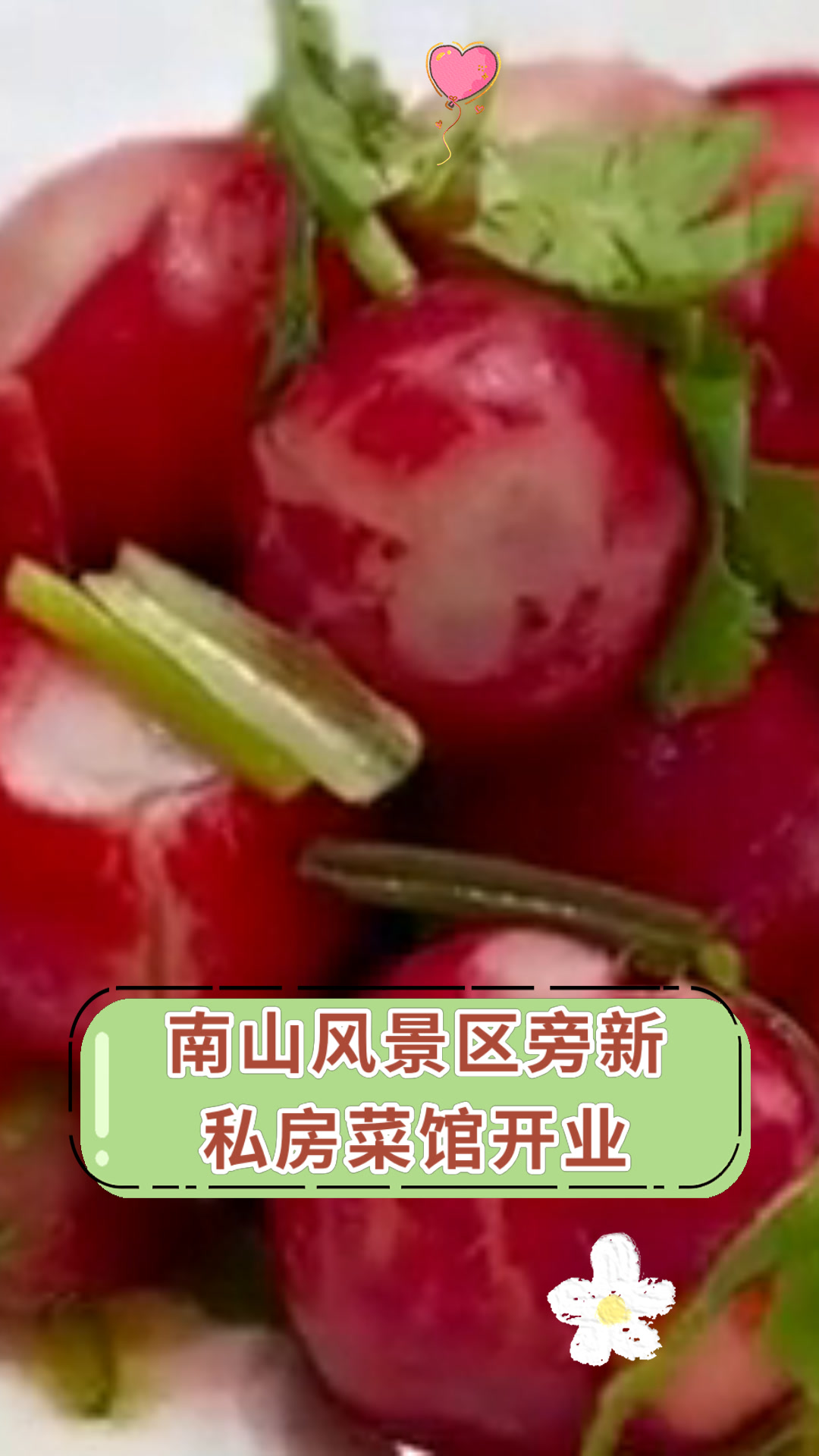 南山风景区旁新私房菜馆开业