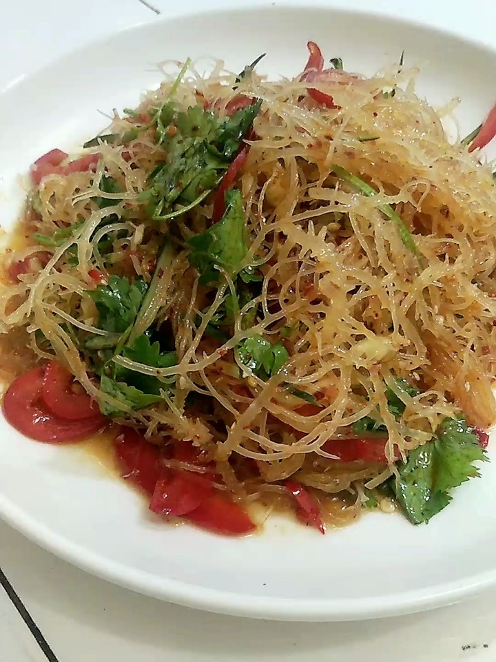 凉拌龙须菜凉拌海石花清脆爽口