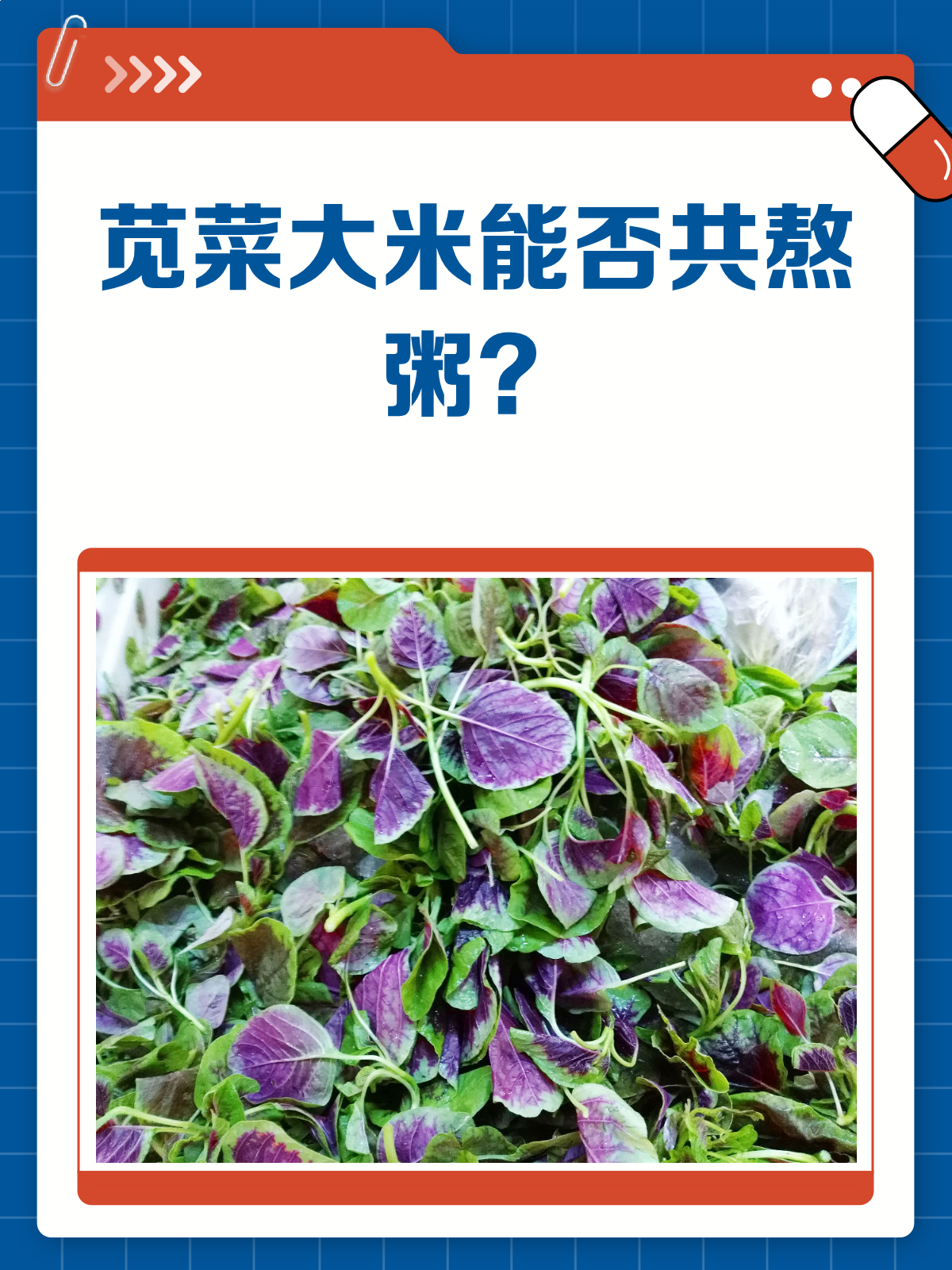 苋菜大米粥,营养又美味?一起熬粥的真相来了!