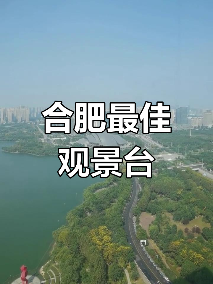 合肥天鹅湖与大蜀山全景