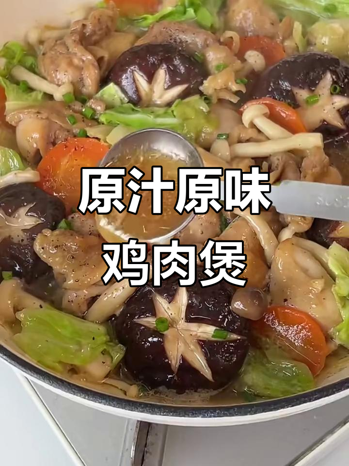 无水低卡时蔬鸡肉煲，原汁原味更美味