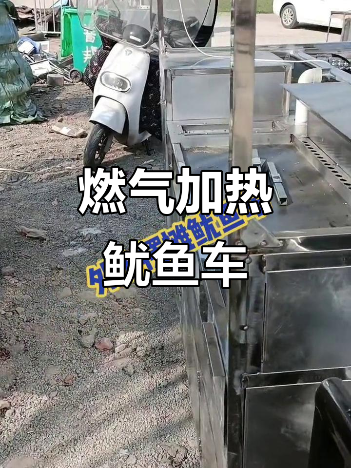 燃气加热铁板鱿鱼车,操作方便又环保