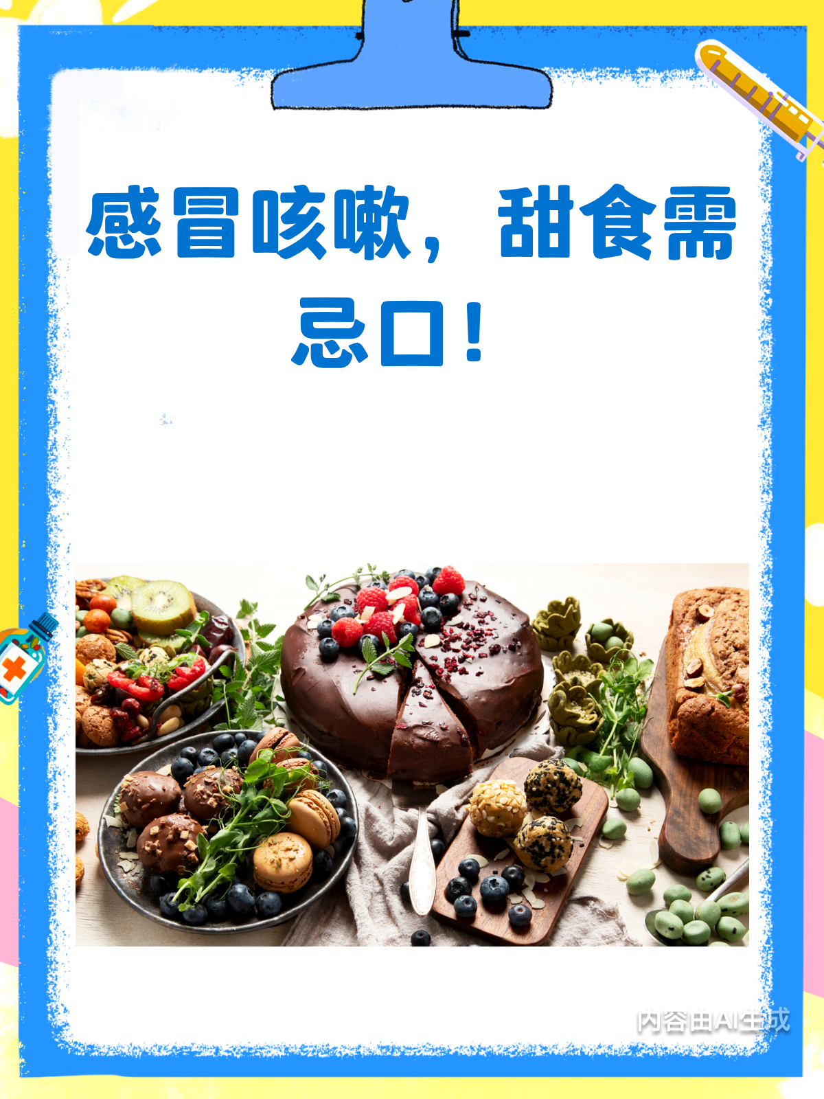 感冒咳嗽时,甜食是禁忌吗?