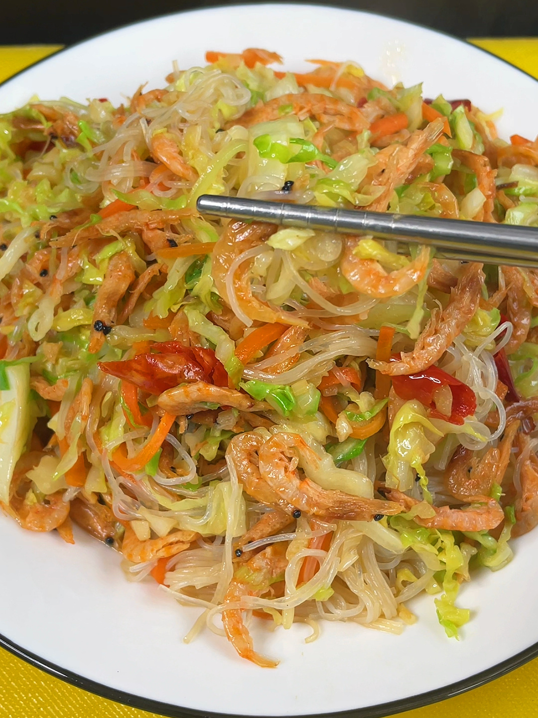 磷虾干炒大头菜粉丝