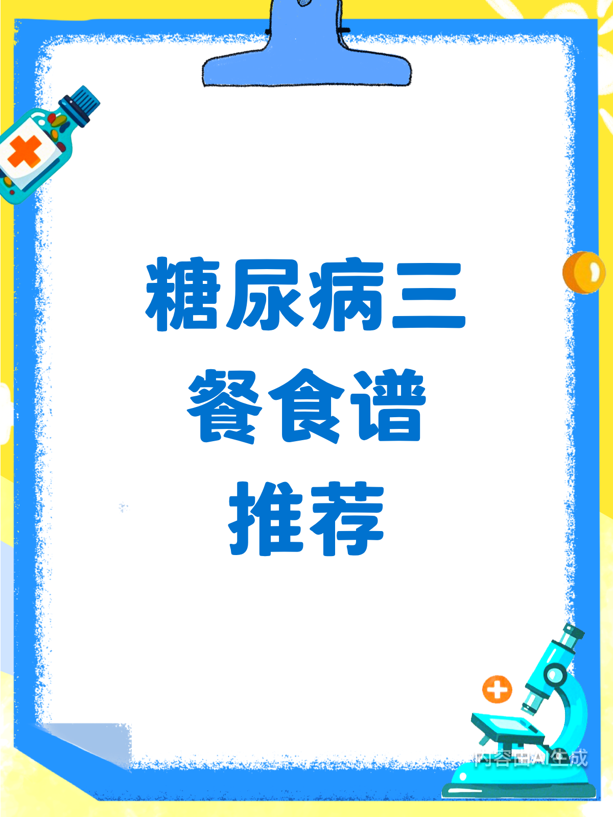 糖尿病患者的三餐食谱来啦!